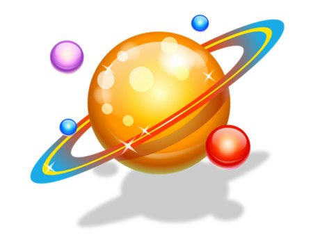 Космос планеты на прозрачном фоне