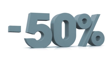 Скидка 50 на прозрачном фоне