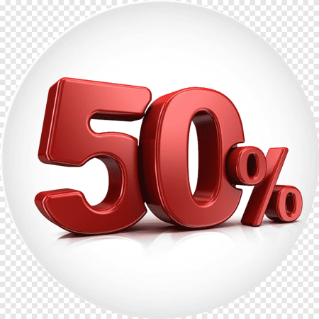 Скидка 50 процентов