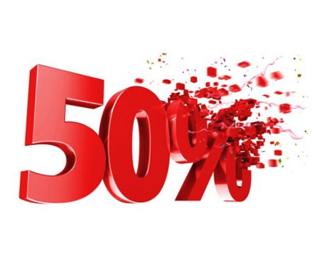 Скидка 50 без фона