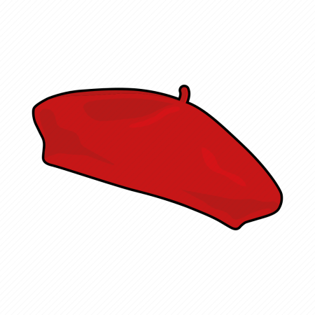Берет нарисованный