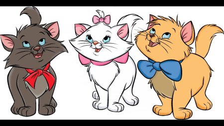 Коты Аристократы Мари Тулуз и Берлиоз