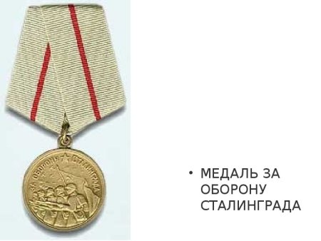 Медаль за оборону Сталинграда Отечественной войны