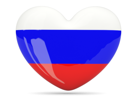 Российский флаг сердце