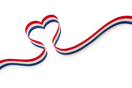 Сердце лента Триколор