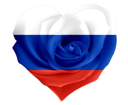 Флаг России сердце