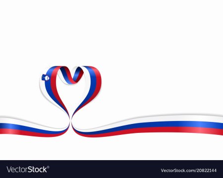 Лента Триколор в форме сердца