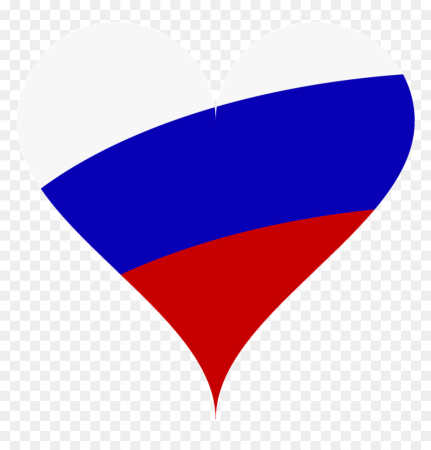 Российский флаг сердце