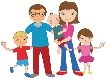 Родители и дети мультяшные