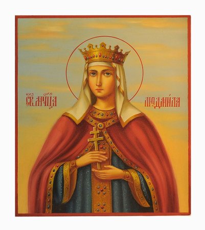 Св Людмила живописная икона