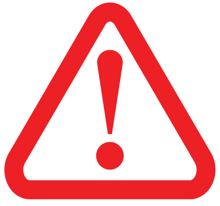 Восклицательный знак в треугольнике