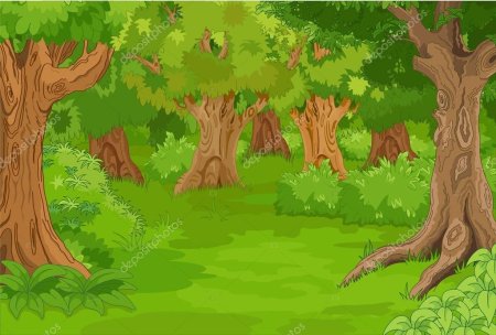 Лес иллюстрация