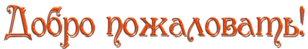 Добро пожаловать!