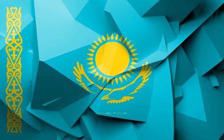 Флаг Казахстана обои