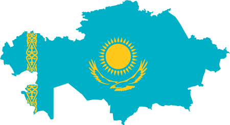 Казахстан флаг и территория