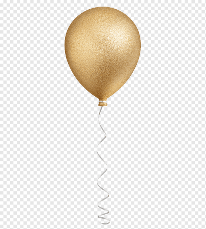 Золотые шарики на прозрачном фоне