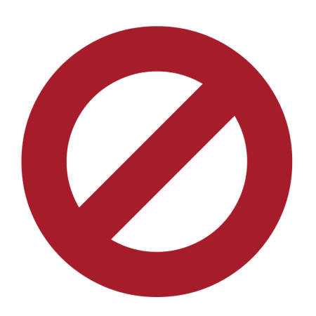 Знак нет