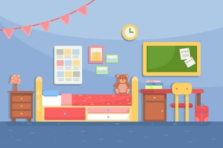 Детская комната клипарт