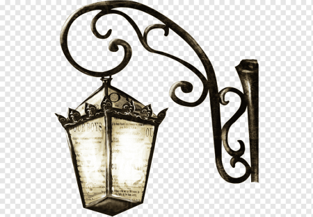 Фонарь на прозрачном фоне