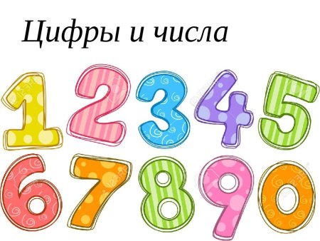 Цифры детские