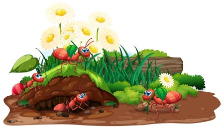Полянка с муравейником для детского сада