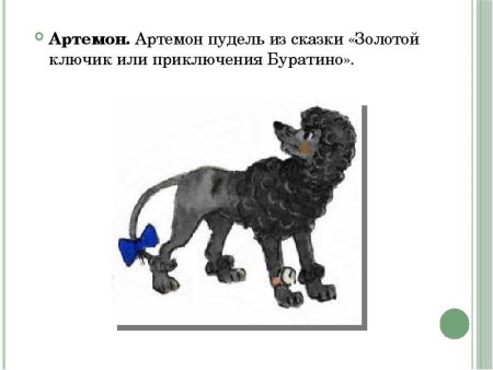 Пудель Артемон из Буратино