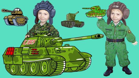 Танкист рисунок для детей