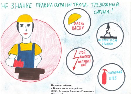 Рисунки по охране труда глазами детей