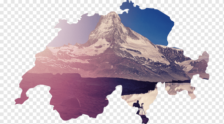 Швейцария на белом фоне