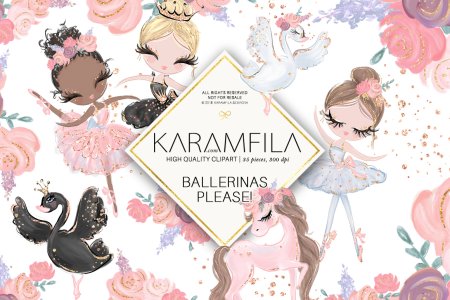 Karamfila иллюстрации балерина