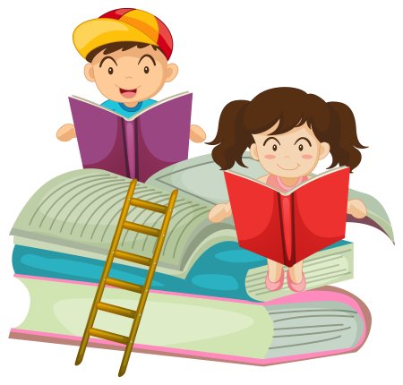 Мальчик и девочка с книжкой