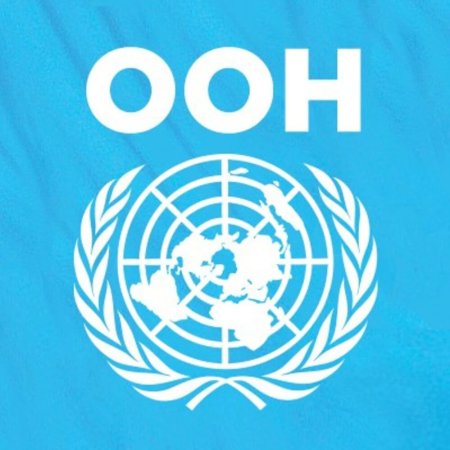 ООН эмблема белая