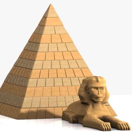 Пирамида Хеопса 3d модель