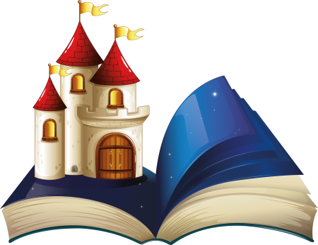 Книга сказок на прозрачном фоне