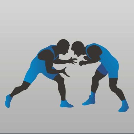 Борьба спорт вектор