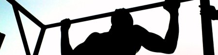 Силуэты спортсменов подтягивание