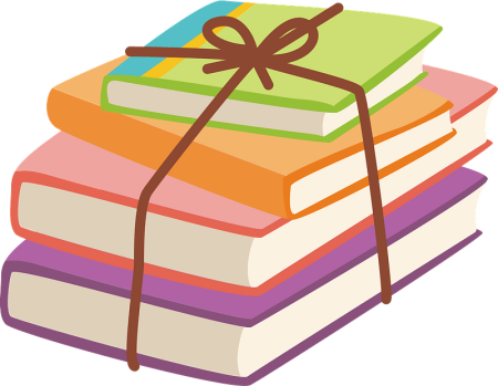 Книги в подарок на прозрачном фоне