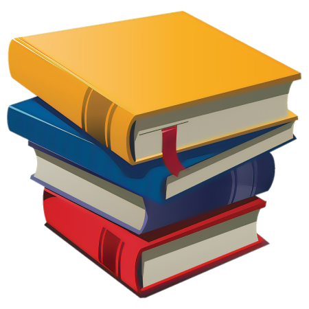 Стопка книг с закладками