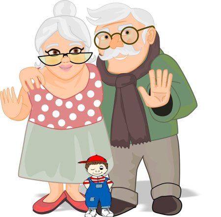 Бабушка и дедушка