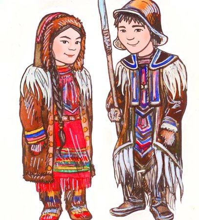 Национальные костюмы народов эвенки