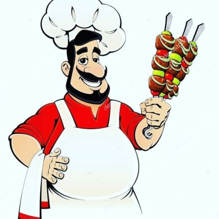 Повар шашлычник вектор
