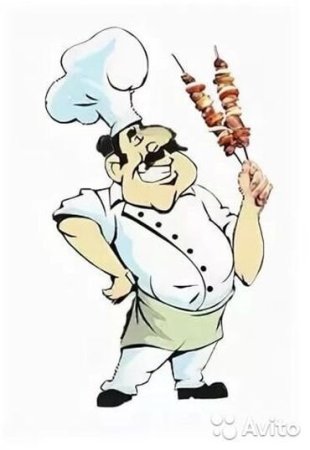 Повар с шашлыком
