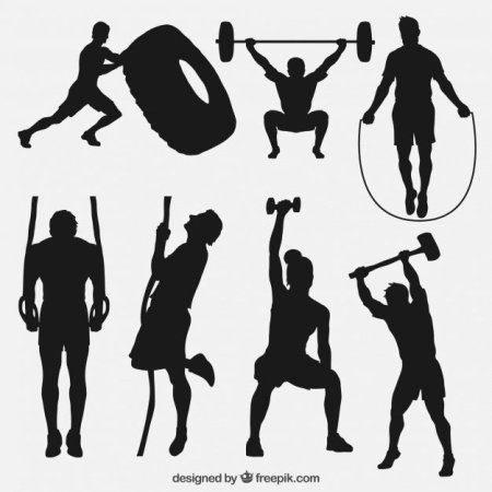 Силулуэты спортсменов