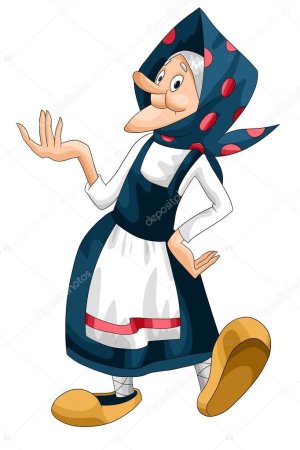 Старушка мультяшная