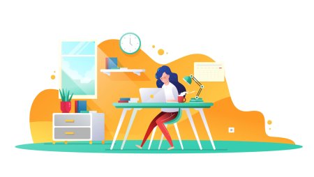Векторные иллюстрации офис