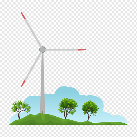 Ветряные мельницы на белом фоне