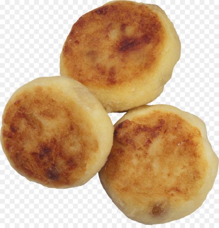 Сырники на белом фоне