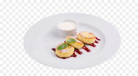 Сырники на белом фоне