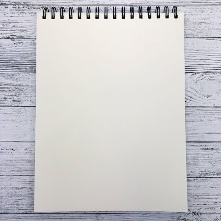 Блокнот с чистыми листами для рисования