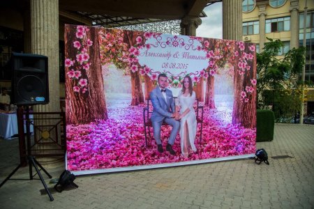 Баннер свадебный для фотосессии